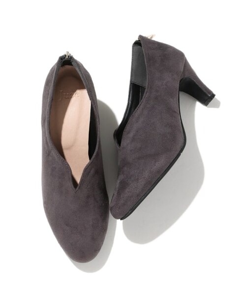 VIS（ビス）の「ハートカットブーティー（シューズ・レディース・ブラック/グレー・L/LL/M/S）」の2枚目の写真