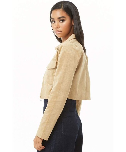 cropped suede