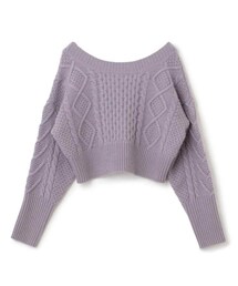 NINE | NINE Short Cable Knit(ニット/セーター)