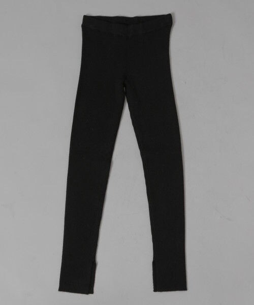 Andemiu（アンデミュウ）の「ソフトタッチニットレギンス（パンツ・グレー/ブラック）」の2枚目の写真