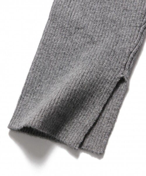 Andemiu（アンデミュウ）の「ソフトタッチニットレギンス（パンツ・グレー/ブラック）」の6枚目の写真