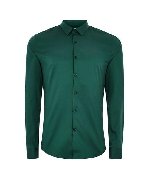 forest green long sleeve shirt