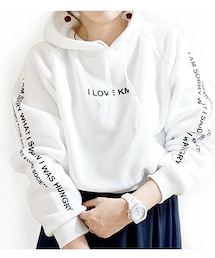 Tiffee SELECT | 裏起毛ロゴプリントパーカートレーナー(パーカー)