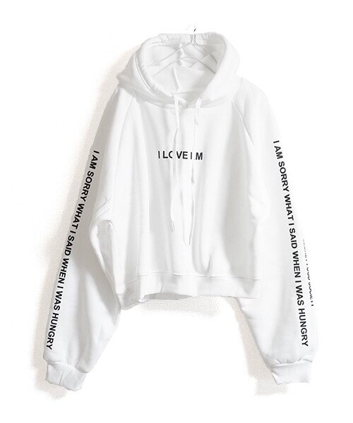 Tiffee SELECT（ティフィーセレクト）の「裏起毛ロゴプリントパーカートレーナー（パーカー・レディース・ホワイト・F）」の2枚目の写真