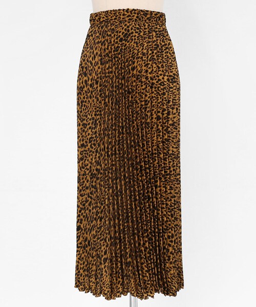 DHOLIC（ディーホリック）の「プリーツレオパードスカート（スカート・レディース・ブラウン/グレー/イエロー・FREE）」の3枚目の写真