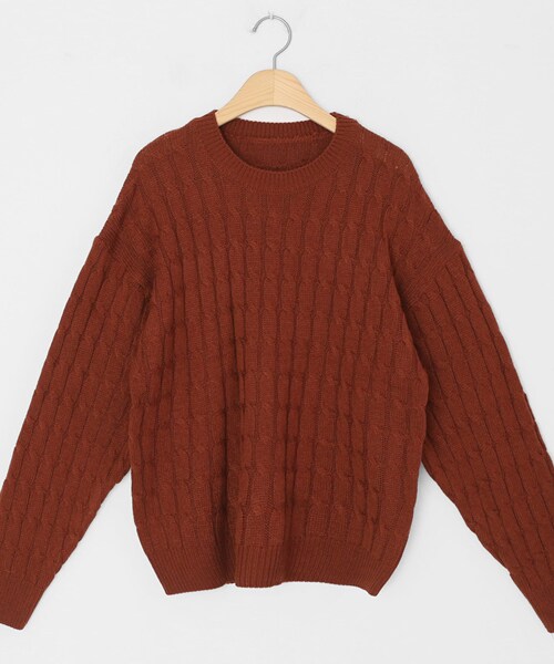 DHOLIC（ディーホリック）の「リブヘムツイストニット（ニット/セーター・レディース・ホワイト/イエロー/レッド/グリーン/ブルー・FREE）」の5枚目の写真