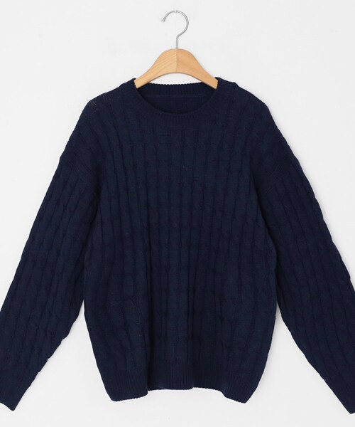 DHOLIC（ディーホリック）の「リブヘムツイストニット（ニット/セーター・レディース・ホワイト/イエロー/レッド/グリーン/ブルー・FREE）」の3枚目の写真