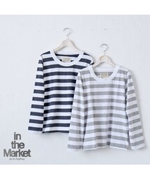 FLAG by ALEXIA STAM | in the Market ボーダーカットソー(Tシャツ/カットソー)