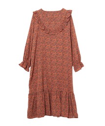 frunco | クラシカルフラワーフリルワンピース(ワンピース)