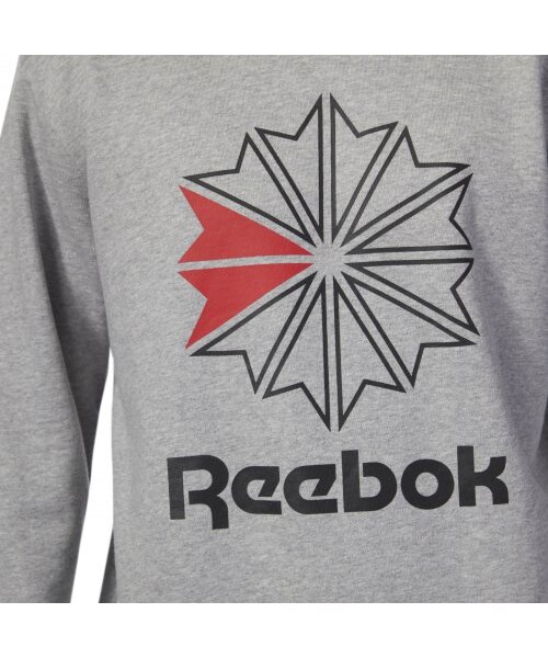 Reebok（リーボック）の「AC FT ビッグ スタークレスト クルー（トップス・クランベリーレッドF14/ミディアムグレイヘザー/ブラック/スーパーナチュラルS10）」の11枚目の写真