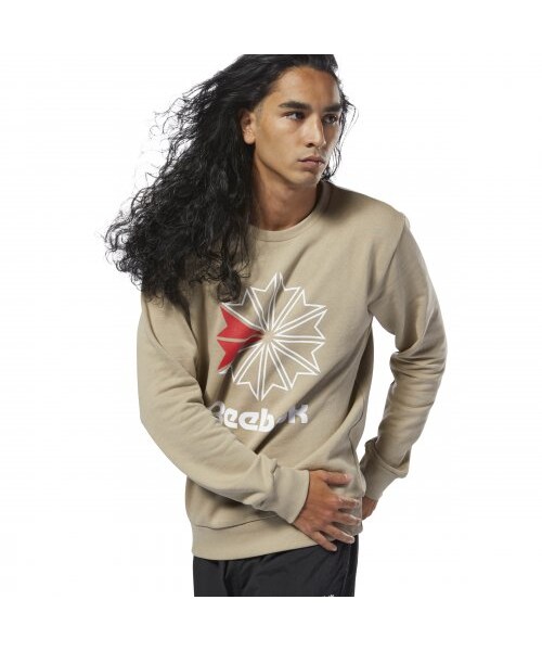 Reebok（リーボック）の「AC FT ビッグ スタークレスト クルー（トップス・クランベリーレッドF14/ミディアムグレイヘザー/ブラック/スーパーナチュラルS10）」の19枚目の写真