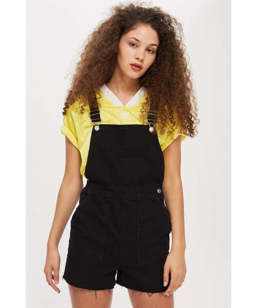 yellow short dungarees