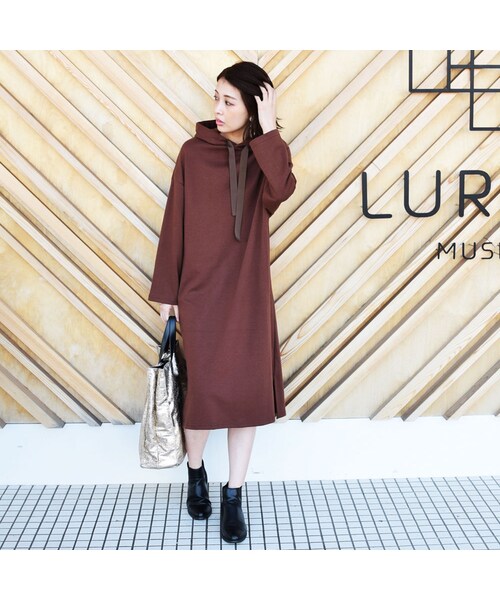 no brand（ノーブランド）の「[ RE-ARRIVAL ]  スウェットリボンテープパーカーOP（ワンピース・レディース・その他）」の4枚目の写真