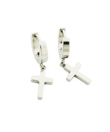 ノーブランド ピアス 両耳 no brand（ノーブランド）の「両耳用（2点セット） クロス