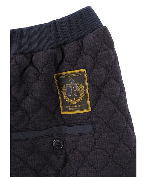 Ne-net（ネネット）の「ネ・ネット / ひょうたんちどりキルト / スカート（スカート・レディース・dark brown 02○/navy 02○・サイズ,身丈,ウエスト(ゴム),ヒップ,02,65.5,65,112,）」の6枚目の写真