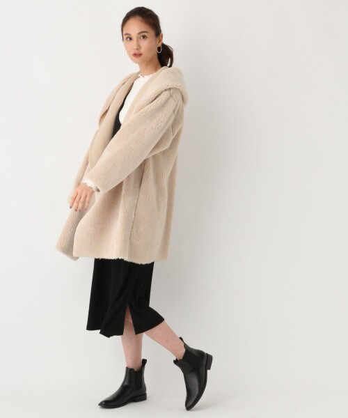 GLOBAL WORK（グローバルワーク）の「2SETスエードキャミワンピ（ワンピース/ドレス・ブラック/ベージュ）」の3枚目の写真