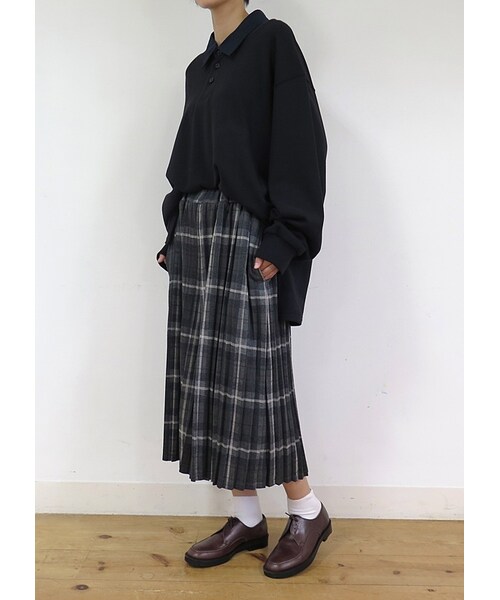 Ne-net(ネネット)の「ネ・ネット / タータンプリーツ / パンツ(パンツ・レディース・red 02○/gray 02○・サイズ,ウエスト(ゴム),ヒップ,股上,股下,腿幅,裾幅,02,70,126,49,37,58,67,)」の10枚目の写真