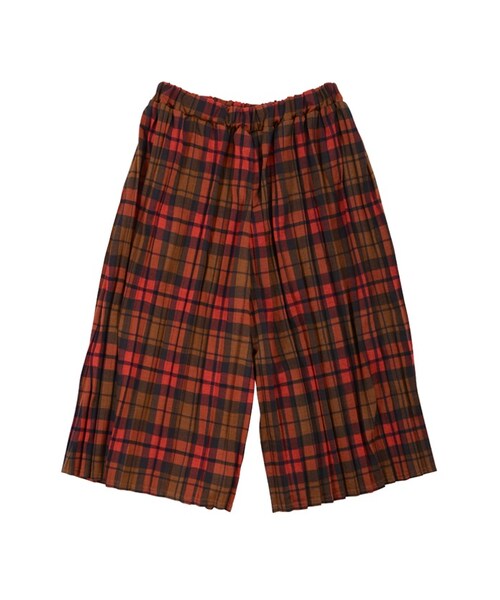 Ne-net(ネネット)の「ネ・ネット / タータンプリーツ / パンツ(パンツ・レディース・red 02○/gray 02○・サイズ,ウエスト(ゴム),ヒップ,股上,股下,腿幅,裾幅,02,70,126,49,37,58,67,)」の3枚目の写真