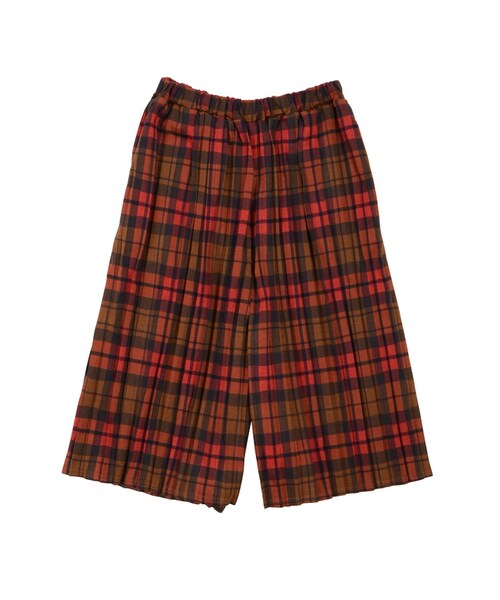 Ne-net(ネネット)の「ネ・ネット / タータンプリーツ / パンツ(パンツ・レディース・red 02○/gray 02○・サイズ,ウエスト(ゴム),ヒップ,股上,股下,腿幅,裾幅,02,70,126,49,37,58,67,)」の1枚目の写真