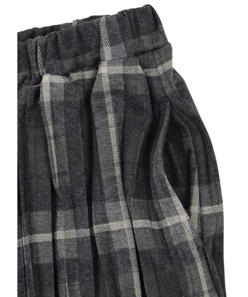 Ne-net(ネネット)の「ネ・ネット / タータンプリーツ / パンツ(パンツ・レディース・red 02○/gray 02○・サイズ,ウエスト(ゴム),ヒップ,股上,股下,腿幅,裾幅,02,70,126,49,37,58,67,)」の5枚目の写真