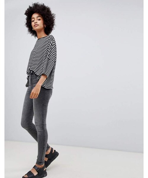 DR.DENIM（ドクターデニム）の「Dr Denim moxy sky high skinny jean（デニムパンツ・レディース・Gray・Us 6/XS/L/Us 8）」の4枚目の写真