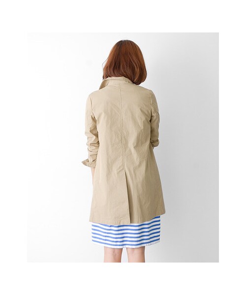 URBAN RESEARCH DOORS（アーバンリサーチドアーズ）の「FORK&amp;SPOON　C/Nウェザーステンカラーコート（ジャケット/アウター・レディース・Beige/Red/Green/Blue/L.Gray・one）」の12枚目の写真