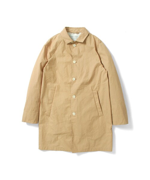 URBAN RESEARCH DOORS（アーバンリサーチドアーズ）の「FORK&amp;SPOON　C/Nウェザーステンカラーコート（ジャケット/アウター・メンズ・Beige/Red/Green/Blue/L.Gray・38/40）」の2枚目の写真