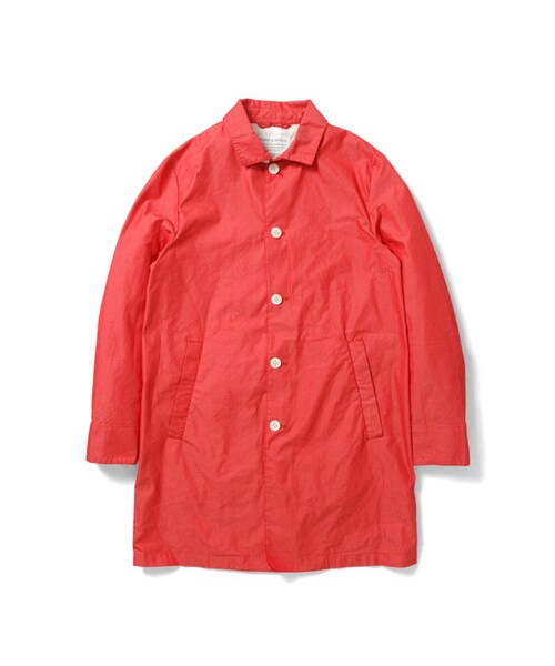 URBAN RESEARCH DOORS（アーバンリサーチドアーズ）の「FORK&amp;SPOON　C/Nウェザーステンカラーコート（ジャケット/アウター・メンズ・Beige/Red/Green/Blue/L.Gray・38/40）」の5枚目の写真