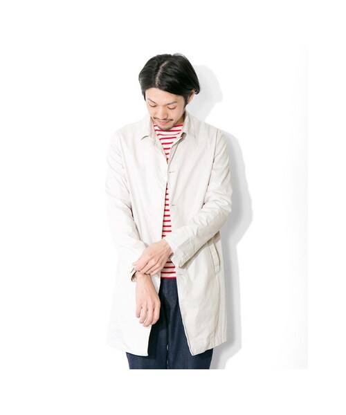 URBAN RESEARCH DOORS（アーバンリサーチドアーズ）の「FORK&amp;SPOON　C/Nウェザーステンカラーコート（ジャケット/アウター・メンズ・Beige/Red/Green/Blue/L.Gray・38/40）」の11枚目の写真