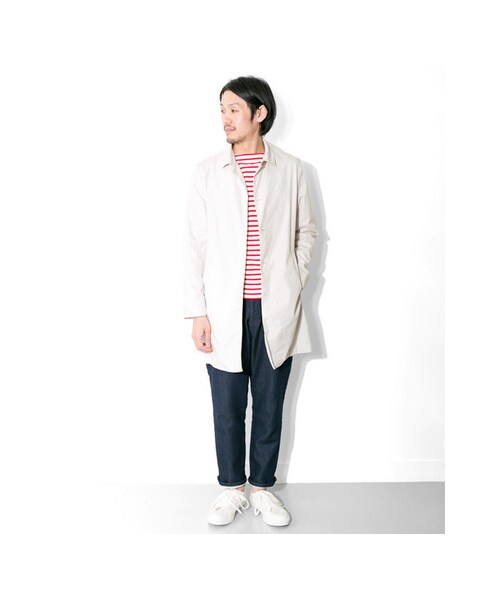 URBAN RESEARCH DOORS（アーバンリサーチドアーズ）の「FORK&amp;SPOON　C/Nウェザーステンカラーコート（ジャケット/アウター・メンズ・Beige/Red/Green/Blue/L.Gray・38/40）」の10枚目の写真