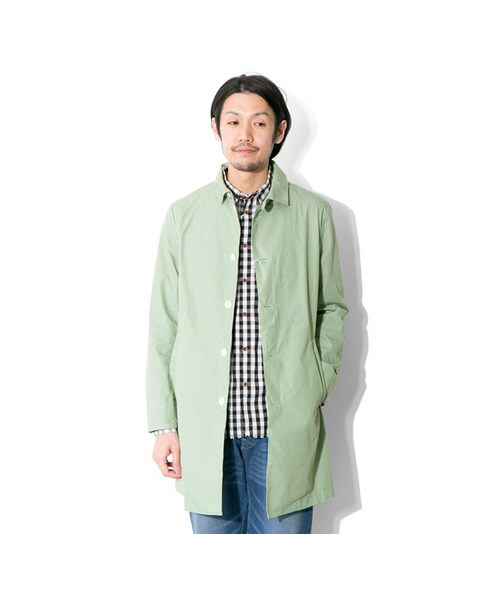 URBAN RESEARCH DOORS（アーバンリサーチドアーズ）の「FORK&amp;SPOON　C/Nウェザーステンカラーコート（ジャケット/アウター・メンズ・Beige/Red/Green/Blue/L.Gray・38/40）」の7枚目の写真