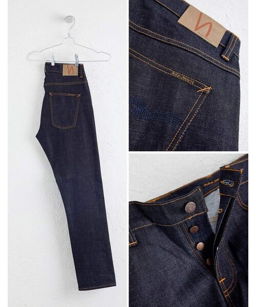 【美品】Nudie Jeans ヌーディジーンズ　W30 L30 デニム 濃紺 Nudie Jeans ヌーディージーンズ ストレート ボタンフライ