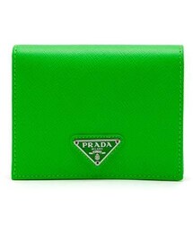 プラダ　PRADA モスグリーン 楽天市場】プラダ PRADA レディース 2つ折り財布 SPAZZOLATO 1MV204