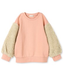 BRANSHES | 袖ボア使いトレーナー(スウェット)