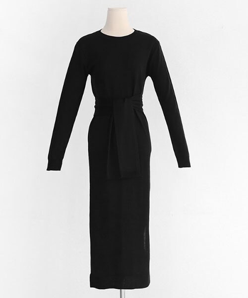 DHOLIC（ディーホリック）の「ストラップSET二ットワンピース（ワンピース・レディース・ホワイト/ブラック/グレー・FREE）」の2枚目の写真