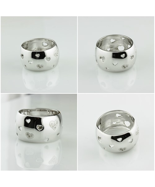 les desseins de DIEU（レデッサンドゥデュー）の「レ デッサン ドゥ デュー 969 ラヴ ハート リング（リング・レディース・シルバー・10号、11号、12号）」の2枚目の写真