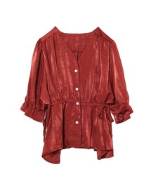 frunco | ヴィンテージサテンぺプラムブラウス(シャツ/ブラウス)