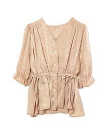 frunco | ヴィンテージサテンぺプラムブラウス(シャツ/ブラウス)