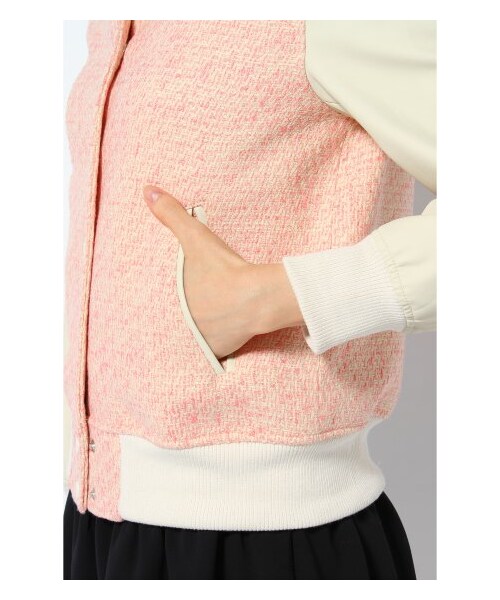 SLOBE IENA（スローブイエナ）の「スタジャン（スタジャン・レディース・ピンク/ホワイト・フリー）」の8枚目の写真