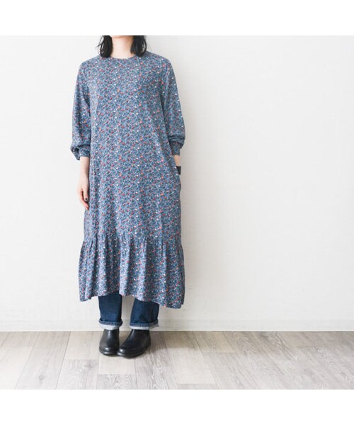 Pont de Chalons（ポンデシャロン）の「Pont de chalons   　花柄ティアード・ロングワンピース（PH9701）（シャツ/ブラウス・レディース・その他）」の5枚目の写真