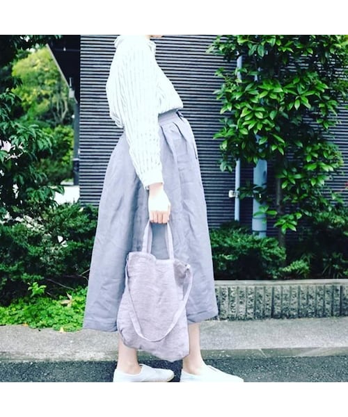 Linenlife（リネンライフ）の「ライトグレーショルダー（ショルダーバッグ・レディース・その他）」の2枚目の写真