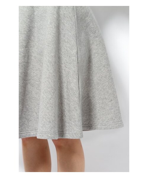 SLOBE IENA（スローブイエナ）の「ウラキモウウラケ フレアースカート（ひざ丈スカート・レディース・グレーA/ブラック・フリー）」の8枚目の写真