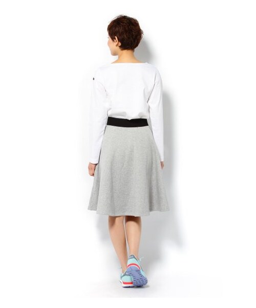 SLOBE IENA（スローブイエナ）の「ウラキモウウラケ フレアースカート（ひざ丈スカート・レディース・グレーA/ブラック・フリー）」の5枚目の写真