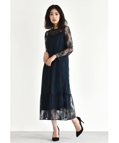 kaene（カエン）の「オールレースワンピース（ワンピース）」 - WEAR