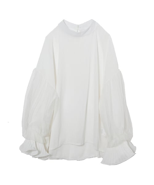 frunco（フランコ）の「ボリュームスリーブブラウス（シャツ/ブラウス・レディース・ピンク/グレー/ホワイト/ブルー/ブラック・f）」の2枚目の写真