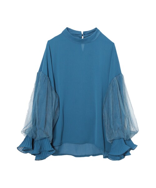 frunco（フランコ）の「ボリュームスリーブブラウス（シャツ/ブラウス・レディース・ピンク/グレー/ホワイト/ブルー/ブラック・f）」の5枚目の写真