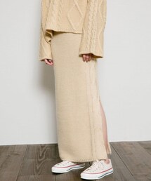 Curensology | ケーブルニットスカート(スカート)