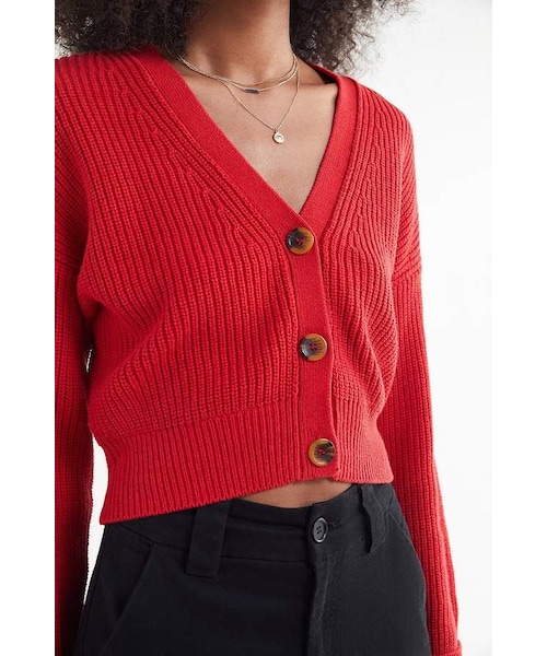 URBAN OUTFITTERS(アーバンアウトフィッターズ)の「Urban Outfitters UO Kai Cropped Cardigan(カーディガン/ボレロ・レディース・Black/Yellow/Gray/Purple/Brown/Red/Blue/White・XS/S/M/L/XL)」の13枚目の写真