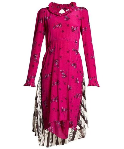 Balenciaga バレンシアガ の Balenciaga Hybrid Dress Womens Pink Print ワンピース Wear