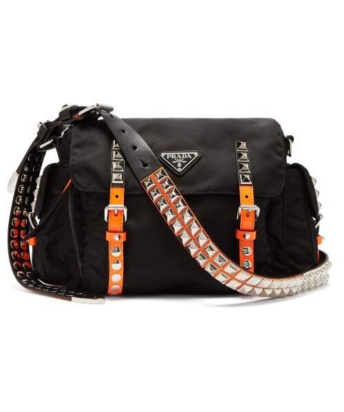 PRADA（プラダ）の「Prada - New Vela Studded Nylon Shoulder Bag 